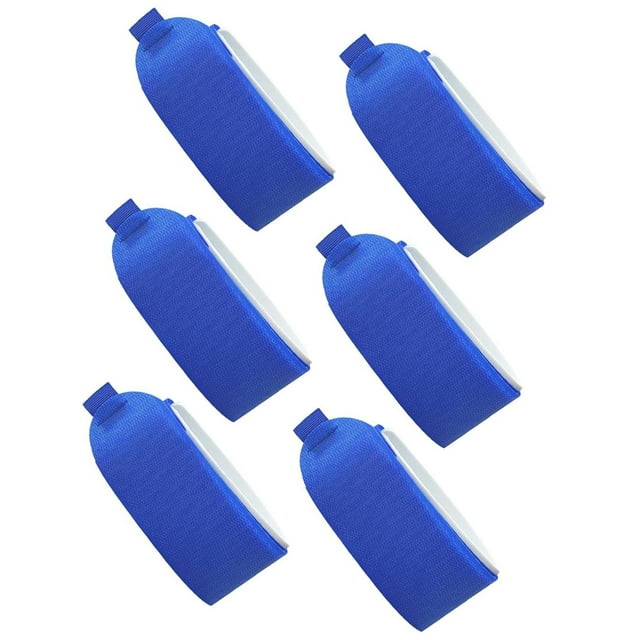 Colaxi 6 Pcs Sangles de Ski Attaches de Ski pour Sports d'Hiver en Extérieur Bleu