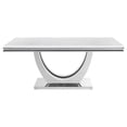 thumbnail image 3 of Kerwin 5-piece Dining Room Set White and Chrome, 3 of 10