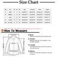 thumbnail image 3 of Puntoco Mujeres Casual Impreso Pullover Manga Larga Con Capucha Bolsillo Blusa Tops Sudaderas Liquidación Puntoco Puntoco-1363, 3 of 6