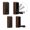 Walnut Color, variant on HonorHut 4 Pack Folding Coat Hooks Retractable Wall Hook Invisible Wall Mounted Hangers for Bedroom Bathroom Entryway Closet White
