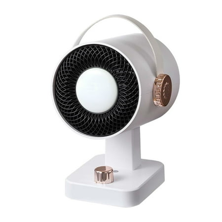 

ZHONGXJY intelligent mini hot air fan with three-level temperature control and 45 degree air supply angle adjustment. Desktop hot air fan heater/hot air fan