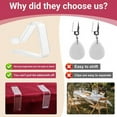 thumbnail image 3 of 12 Pieces Transparent Tablecloth Clips, Table Cloth Clips,Windproof Table Cover Holder Clamps.Table Cloth Holder B, 3 of 8