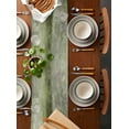 thumbnail image 5 of Sage Green Oil Painting Table Runner Modern Abstract Graffiti Street Art Tablerunners 13 x 48 Inch, Table Decorations Tabletop Scarf for Summer Gathering Holiday Farmhouse Kitchen Dining Decor, 5 of 6