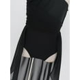 thumbnail image 7 of CHICTRY Big Girls Ruched Lyrical Ballet Dance Dress Contemporary Dance Costume Black 8, 7 of 7