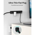 thumbnail image 2 of Protector contra sobretensiones Power Strip HOPOW, paquete de 2 unidades, 10 pies con puertos USB, 2 of 4