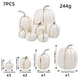thumbnail image 3 of AKEGAMN Clearance! 7Pcs Gold Artificial Pumpkins For Thanksgiving 7Pcs Gold Artificial Pumpkins For Thanksgiving, Fall Halloween Home Decor Pumpkins, Assorted Sizes Gold Pumpkins, Artificial Gold Pu, 3 of 5