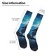 thumbnail image 2 of Balery Ice Blue Ocean Cute Dolphin Calcetines novedosos Calcetines deportivos Calcetines hasta la rodilla Calcetines de algodón Calcetines originales y geniales, 2 of 6