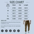 thumbnail image 3 of Men’s Casual Cargo Jogger Pants with Elastic Waistband Drawstring Multiple Pockets Relaxed Fit Lightweight Material Tapered Leg Design, 3 of 4