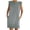 Gray, variant on IROINNID Women's Sleeveless Shift Dress Round Neckline Sexy Loose Ladies Mini Dress Strapless Cap Solid Color Dress