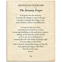 Reinhold Niebuhr - Serenity Prayer, God Grant Me Serenity, Courage, Wisdom - 11x14 Unframed Typography Book Page Print - Great Spiritual Gift and Decor Under $15