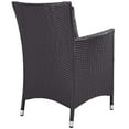thumbnail image 3 of Modway Convene Dining Outdoor Patio Armchair in Espresso Charcoal, 3 of 3