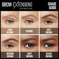 thumbnail image 6 of (2 pack) Maybelline Brow Extensions Fiber Pomade Crayon Eyebrow Makeup, Black Brown, 0.014 oz., 6 of 13