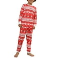 thumbnail image 2 of Onlypjs Matching Family Christmas Pajamas Set – Red & White Fair Isle Reindeer Holiday Sleepwear for Women, Men, Couples, 2 of 10