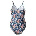thumbnail image 5 of up to 60% off Gifts Usmixi One-Piece Swimsuits for Women Vintage Drawstring Tummy Control Bikini Bathing Suits Sleeveless V-Neck Western Print Swimwears Pink S, 5 of 7
