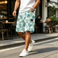 thumbnail image 5 of Cargo Shorts for Men Summer Quick Dry Casual Shorts Drawstring Baggy Comfy Gym Pants Bermuda Soft Sweat Shorts S, 5 of 6