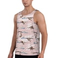 thumbnail image 2 of Easygdp Cloud Sloth Men's Tank Top, Sleeveless Muscle T Shirts, Breathable, Quick-Dry, Loose for Gym, Running, Fitness - 4X-Large, 2 of 9