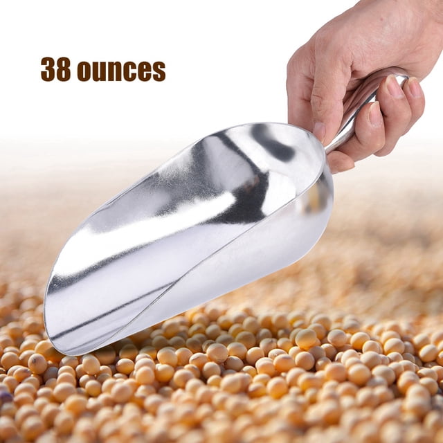 Cuchara de metal, Gran Capacidad, Cuchara para Frijoles Helados, Harina, Dulces, Aleación de Aluminio, Cómodo, Tamamo Compacto, Fácil de Usar, Para Uso en Fiestas en Casa