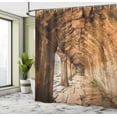 thumbnail image 5 of Ambesonne Vintage Shower Curtain, Wall, 69"Wx84"L, Beige, 5 of 5