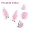 thumbnail image 5 of Alaiyaky Bunny Ears Hair Clips with Tail Easter Rabbit Ears Hair Clips Tail Accessories Bunny Cosplay Costume Fancy Dress Up Accessories Easter Egg Hunt Decorations Party Spring Celebrations, 5 of 6