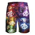 thumbnail image 6 of Men'S A-Venger Board Shorts 3d Graphic Swim Trunks Colorful Novelty Swimwear With Pockets, 6 of 8