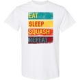 thumbnail image 3 of Inktastic Squash Player Eat Sleep Squash Repeat T-Shirt, 3 of 5
