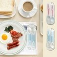 thumbnail image 3 of Pedty Spork 2Pc Storage Box 1Pc,Baby Spoon And Fork Set With Bendable Head For Feeding And Training Bullet, 3 of 3
