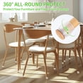 thumbnail image 2 of 16 PCS Chair Leg Floor Protectors, Metal Chair Leg Caps Covers Silicone Chair Feet Protectors for Wood Floors, Round Felt Furniture Pads Furniture Sliders for Hardwood Floors (Fit 1.1"-1.3", Clear), 2 of 8