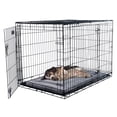 thumbnail image 6 of Waterproof Dog Bed - 28x18 Pet Bed with Raised Edge - Easy-To-Clean Multi-Purpose Crate Mat for Home and Car Travel by PETMAKER (Gray), 6 of 8
