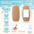 thumbnail image 2 of QARUN 40 Pcs Extra Large Flexible Adhesive Bandages 6"X3" Fabric Bandages with Non Stick Pad Latex Free Painless Removal for Wound Care And First Aid, 2 of 7