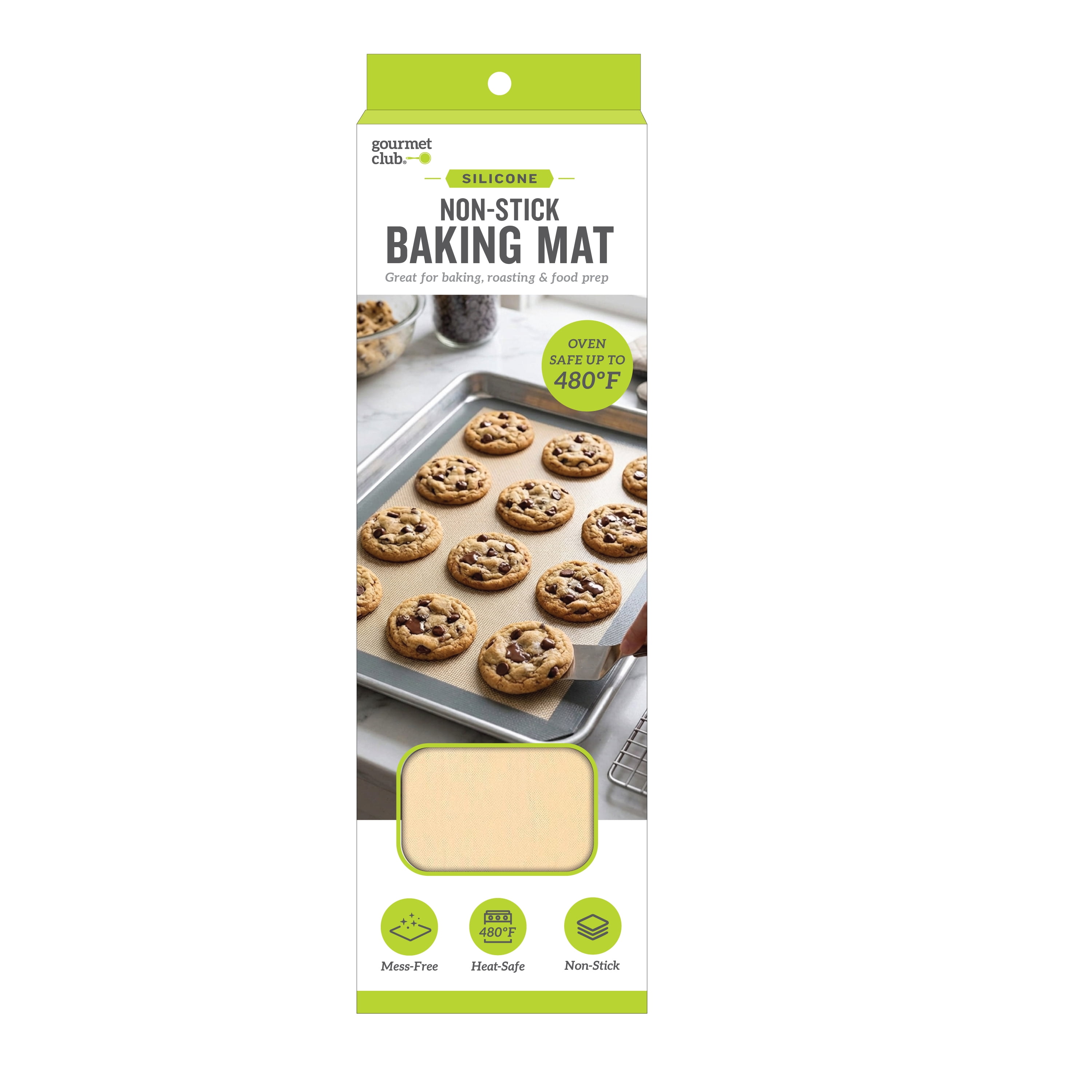 Gourmet Club Silicone Non-Stick Baking Mat, Reusable Heat-Resistant Sheet Liner