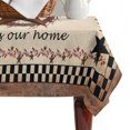 thumbnail image 4 of Western Star Vintage Table Cloth Waterproof Tablecloths, Country Texas Stars Buffalo Plaid Brown Tablecloth Dining Table Cover for Kitchen Party Tabletop Outdoor, Rectangle Tablecloth 52x70 Inch, 4 of 9
