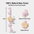 thumbnail image 2 of VETRESKA Knot Dog Rope Toys Tug of War Chew Toys and Dog Poop Bag Dispenser Set, 2 of 7