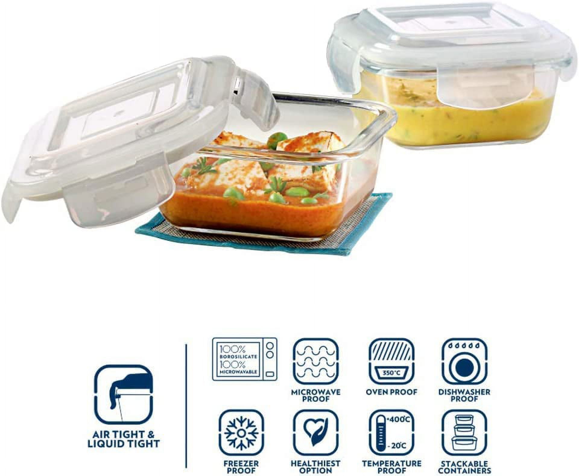Buy Borosil Microwave Safe Lunch Box 3 Containers Online