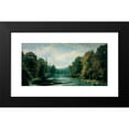 thumbnail image 2 of Agustín de Riancho 14x9 Black Modern Framed Museum Art Print Titled - Mountain Landscape, 2 of 5