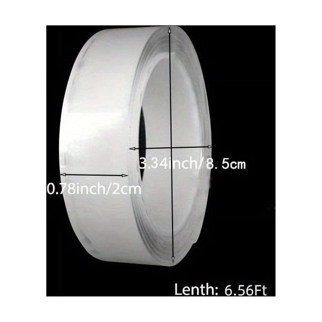 Get Your Hands on the Ultimate 1pc Heavy Duty Double-Sided Nano Tape - Reusable, Traceless, and Strong for All Your Mounting Needs in Home, Office, and Car!