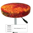 thumbnail image 4 of Balery Autumn Leaf Velvet Round Bar Chair Cushion Cover Adjustable, Protects From Scratches And Stains, Soft & Washable Ideal For Wooden And Metal Stools - 14 Inch, 4 of 7