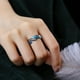 thumbnail image 2 of Qarigey Anillo Vintage de cobre de moda, anillos Vintage de cobre con estilo personalizado, anillos para mujer Ropa, zapatos y accesorios Miscelánea Negro Oro Azul, 2 of 6