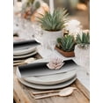 thumbnail image 6 of Cloth Napkins Set of 4 - 20x20 Inches, Black White Washable Reusable Table Napkins, Gradient Gray Monochrome Minimalist Stripe Soft & Absortbent Dining Napkin for Party Wedding Hotel Restaurant, 6 of 8