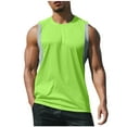 thumbnail image 2 of pstuiky Camisetas sin mangas para hombre, Chaleco holgado de cuello redondo para hombre, informal, para correr, hacer ejercicio y fitness Tops elegantes para mujer l, 2 of 7