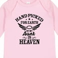 thumbnail image 4 of Inktastic Handpicked for Earth by My Aunt in Heaven with Angel Wings Boys or Girls Long Sleeve Baby Bodysuit, 4 of 5