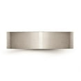 thumbnail image 3 of Solid Stainless Steel Flat 6mm Matte Brushed Finish Plain Classic Wedding Band Ring Comfort-Fit Size 9.5, 3 of 7