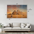 thumbnail image 2 of Rustic Farmhouse 8 Pack Art Acoustic Panels Sound Absorbing Great Pyramids Giza Egypt Sunset Dusk Decorative Soundproof Wall Panels Self Adhesive for Nursery Game Room Bedroom 48"x32", 2 of 7
