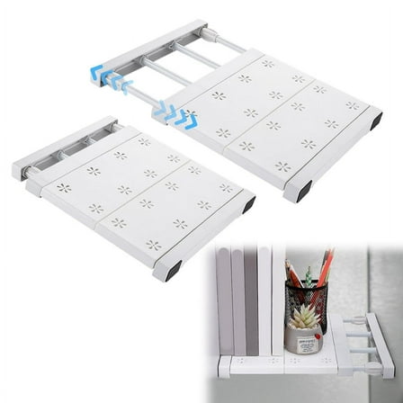 2 Pcs School Locker Shelf Organizer - Adjustable Locker Divider Mate Easy to Install for Extending Locker Use Space