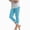 Sky Blue, variant on Girls Capri Leggings Stretchy Cropped Yoga Pants Elastic High Waisted Kids Lightweight Athletic Tights 8-9 Years,Sky Blue NIEWTR