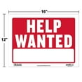 thumbnail image 6 of BAZIC 12" X 16" Help Wanted Sign, Now Hiring Jobs Job Fair, Store Mall Restuarant Business Plastic Signs, Vinyl Weather Scratch Resistant Waterproof, Indoor Outdoor, 1-Pack, 6 of 6