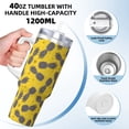 thumbnail image 3 of Sikiie Summer Pineapple Insulated Stainless Water Bottle Lid Travel Mug Cup Insulated Tumblers Cup 40oz Ice Bully With Handle, 3 of 8
