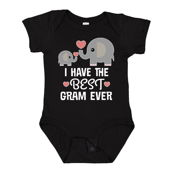 Inktastic Best Gram Ever Grandchild Boys or Girls Baby Bodysuit