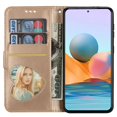 thumbnail image 3 of Dteck Wallet Case for Samsung Galaxy A53 5G,Magnetic Handbag Zipper Pocket PU Leather Flip Case with 3 Card Slots and Wrist Strap Folio TPU Inner Stand Cover,Gold, 3 of 6