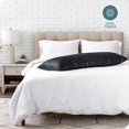 thumbnail image 6 of Bare Home Satin Body Pillowcase - Luxury Pillowcase - Soft and Smooth - Breathable - Zipper Closure, Black, 6 of 8