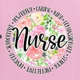 thumbnail image 2 of Floral Nurse Appreciation Pop Culture Men's Graphic T-Shirt, Light Pink, 4X-Large, 2 of 5